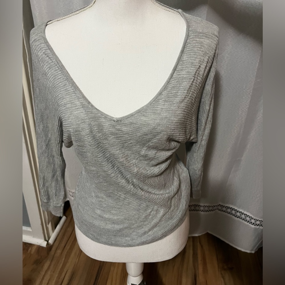 Express gray knit sweater